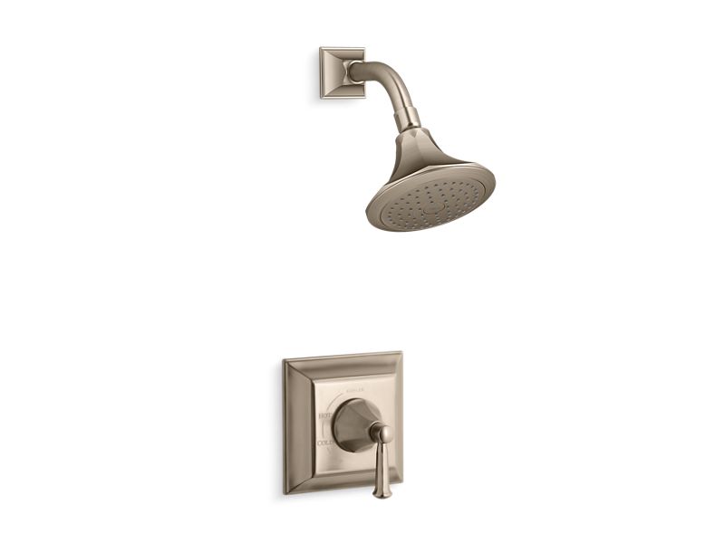 KOHLER Memoirs Stately Rite-Temp Shower Valve Trim With Lever Handle And 2.5 Gpm Showerhead in Vibrant Brushed Bronze
