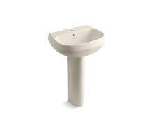 Load image into Gallery viewer, KOHLER K-2293-1 Wellworth Pedestal bathroom sink with single faucet hole
