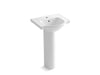 KOHLER 5265-1 Veer 21" pedestal bathroom sink with single faucet hole