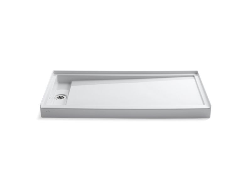 KOHLER Groove 60" x 32" single threshold left-hand drain shower base