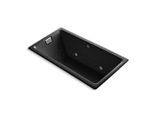 Load image into Gallery viewer, KOHLER K-856-GCBN-7 Tea-for-Two 66&amp;quot; x 36&amp;quot; drop-in BubbleMassage air bath with Vibrant Brushed Nickel airjet finish and chromatherapy lights
