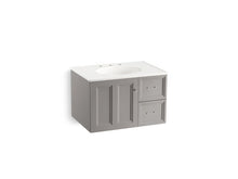 Load image into Gallery viewer, KOHLER K-99517-R-1WT Damask 30&amp;quot; wall-hung bathroom vanity cabinet with 1 door and 2 drawers on right
