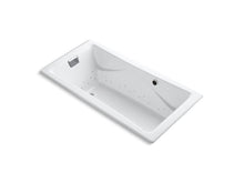 Load image into Gallery viewer, KOHLER K-865-GCP-0 Tea-for-Two 72&amp;quot; x 36&amp;quot; drop-in BubbleMassage air bath with Polished Chrome airjet finish
