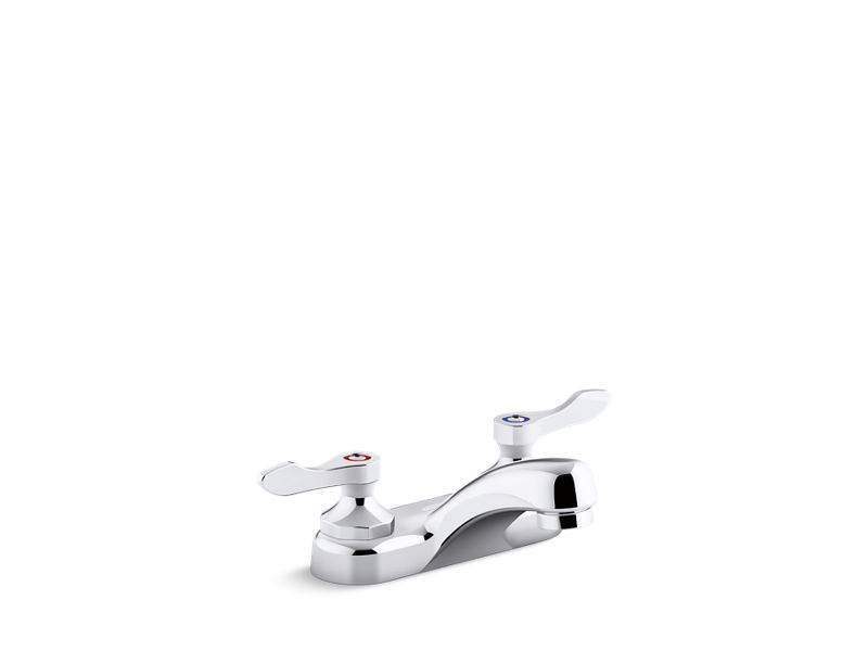 KOHLER K-400T20-4AKL Triton Bowe 1.0 gpm centerset bathroom sink faucet with laminar flow and lever handles, drain not included