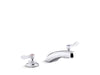 KOHLER K-800T20-4AKL Triton Bowe 1.0 gpm widespread bathroom sink faucet with laminar flow and lever handles, drain not included
