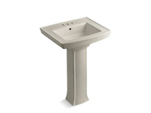 Load image into Gallery viewer, KOHLER 2359-4 Archer Pedestal bathroom sink with 4&amp;quot; centerset faucet holes
