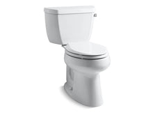 Load image into Gallery viewer, KOHLER 3658-RA-0 Highline Classic Comfort Height Two-Piece Elongated 1.28 Gpf Chair Height Toilet With Right-Hand Trip Lever in White

