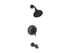 KOHLER K-TS10581-4 Bancroft Rite-Temp bath and shower trim set with NPT spout, valve not included