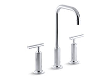 Load image into Gallery viewer, KOHLER K-14408-4 Purist Widespread bathroom sink faucet with lever handles, 1.2 gpm
