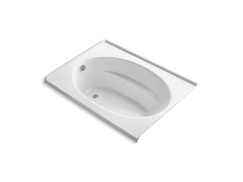 KOHLER K-1112-GLF-0 Windward 60" x 42" alcove BubbleMassage(TM) Air Bath with integral flange and left-hand drain