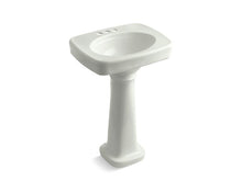 Load image into Gallery viewer, KOHLER 2338-4-NY Bancroft 24&amp;quot; Pedestal Bathroom Sink With 4&amp;quot; Centerset Faucet Holes in Dune
