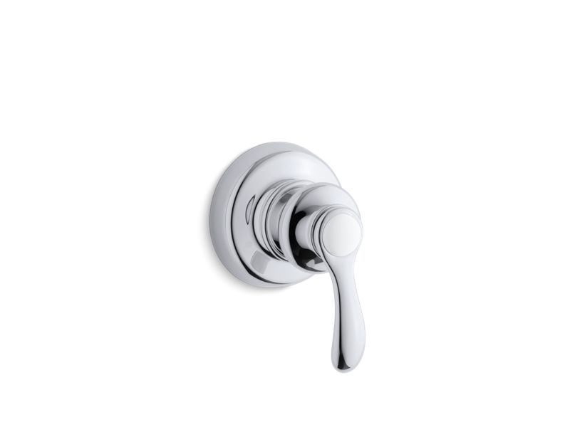 KOHLER Fairfax Valve Trim For Transfer Valve With Lever Handle, Requires Valve in Polished Chrome