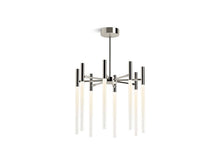 Load image into Gallery viewer, KOHLER 23459-CHLED-SNL Components Eight-Light Led Chandelier in Vibrant Polished Nickel
