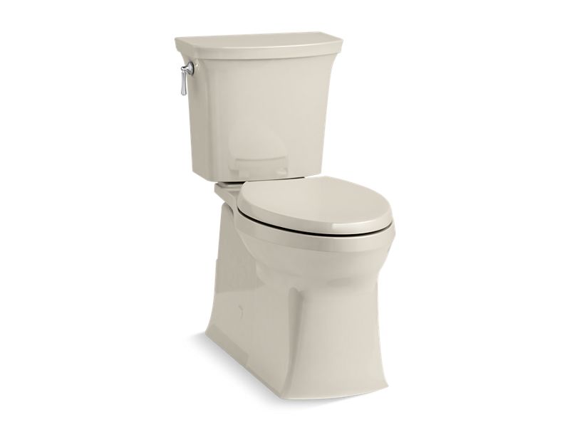 KOHLER 5709-G9 Corbelle Comfort Height Continuousclean Two-Piece Elongated 1.28 Gpf Chair Height Toilet With Continuousclean Technology in Sandbar