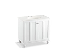 Load image into Gallery viewer, KOHLER K-99518-LG-1WA Damask 36&amp;quot; bathroom vanity cabinet with furniture legs and 2 doors
