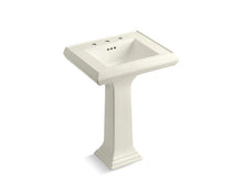 Load image into Gallery viewer, KOHLER 2238-8 Memoirs Classic 24&amp;quot; pedestal bathroom sink with 8&amp;quot; widespread faucet holes
