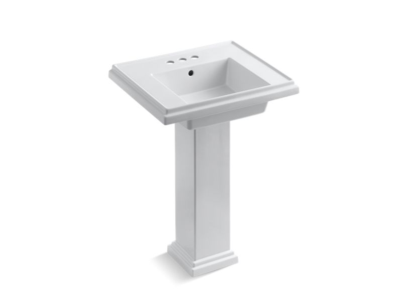 KOHLER 2844-4 Tresham 24" pedestal bathroom sink with 4" centerset faucet holes
