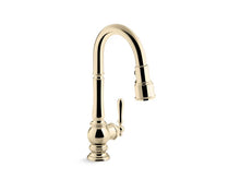 Load image into Gallery viewer, KOHLER K-99261 Artifacts Pull-down kitchen sink faucet with three-function sprayhead
