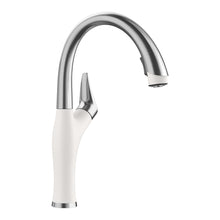 Load image into Gallery viewer, BLANCO 442036 Artona Pull-Down Kitchen Faucet 1.5 GPM - PVD Steel/White
