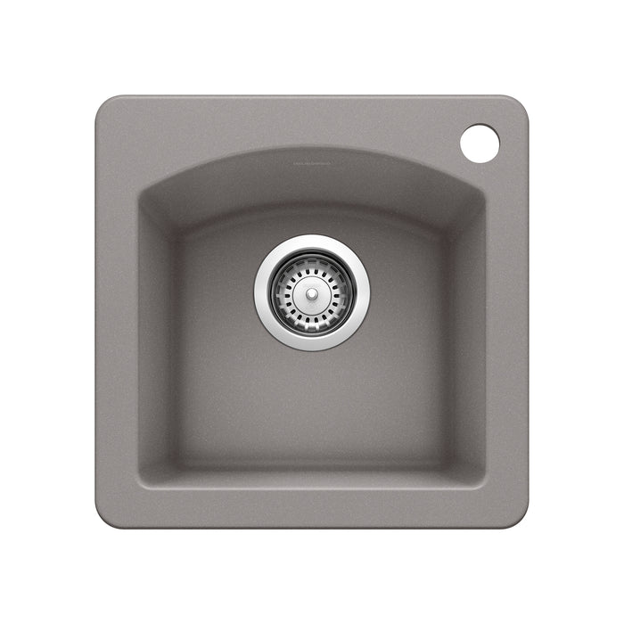 BLANCO Diamond Dual Mount Bar Sink - Metallic Gray