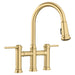BLANCO 442981 Empressa Pull-Down Bridge Faucet 1.5 GPM - Satin Gold