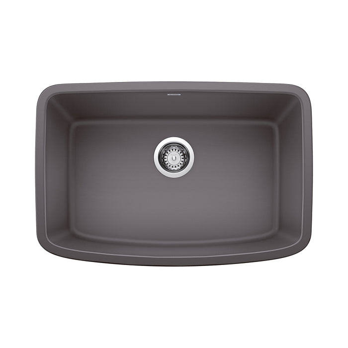 BLANCO Valea 27" Single Bowl Kitchen Sink - Cinder