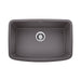 BLANCO Valea 27" Single Bowl Kitchen Sink - Cinder