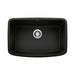 BLANCO Valea 27" Single Bowl Kitchen Sink - Coal Black