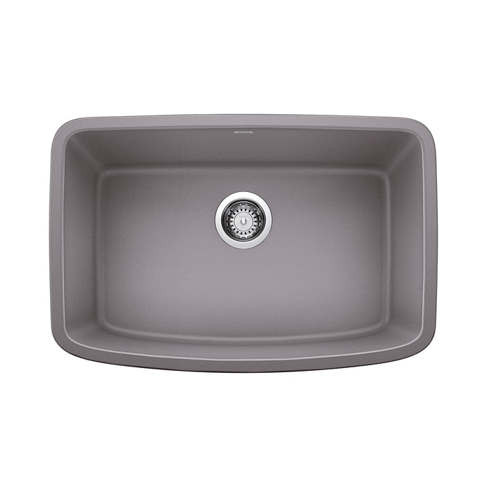BLANCO Valea 27" Single Bowl Kitchen Sink - Metallic Gray