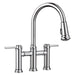 BLANCO 442504 Empressa Pull-Down Bridge Faucet 1.5 GPM - Chrome