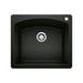 BLANCO 442905 Diamond Single Bowl Dual Mount Kitchen Sink - Coal Black
