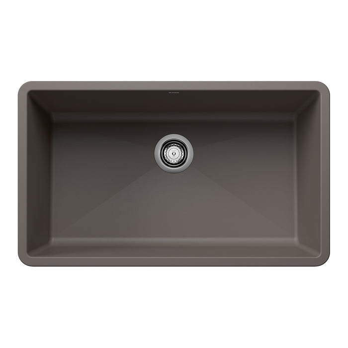 BLANCO 443121 Precis Super Single Bowl Kitchen Sink - Volcano Gray