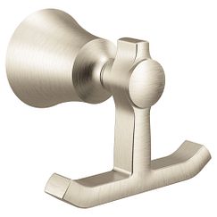 Moen YB0303 Brushed nickel double robe hook