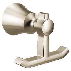 Moen YB0303 Polished nickel double robe hook