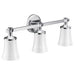 Moen Chrome three globe bath light