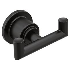 Moen Matte black double robe hook