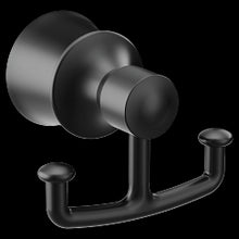 Load image into Gallery viewer, Moen YB2103 Matte black double robe hook
