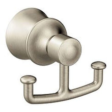 Load image into Gallery viewer, Moen YB2103 Brushed nickel double robe hook
