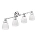 Moen Chrome four globe bath light
