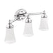 Moen Chrome three globe bath light