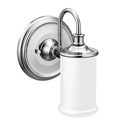 Moen Chrome one globe bath light