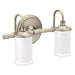 Moen YB6462 Brushed nickel two globe bath light