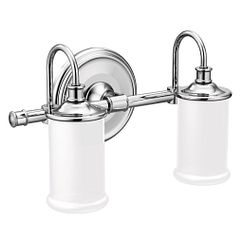 Moen YB6462 Chrome two globe bath light