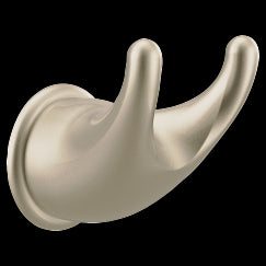 Moen YB8003 Satin nickel double robe hook