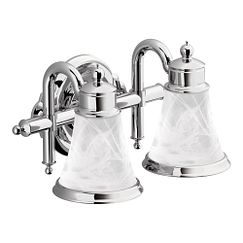 Moen Chrome two globe bath light