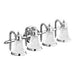 Moen Chrome four globe bath light