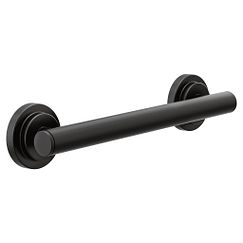 Moen Matte black 12" designer grab bar