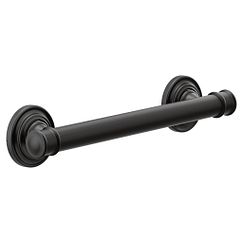 Moen Matte black 12" designer grab bar