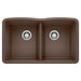 BLANCO 440182 Diamond Equal Double Bowl Kitchen Sink - Café