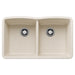 BLANCO 443068 Diamond Equal Double Bowl Kitchen Sink - Soft White